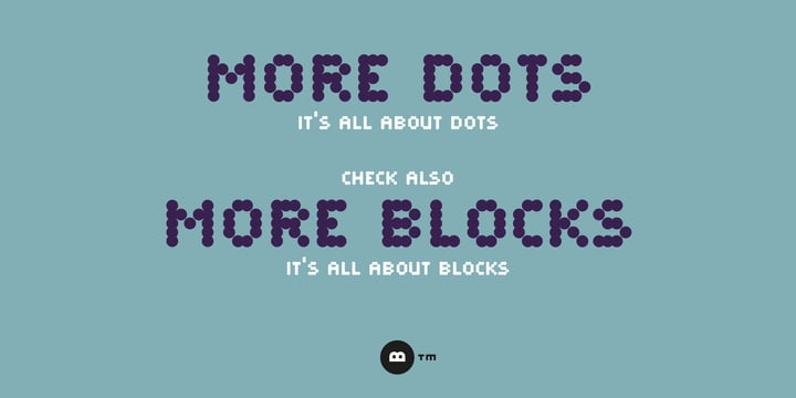 More Dots Font Poster 5