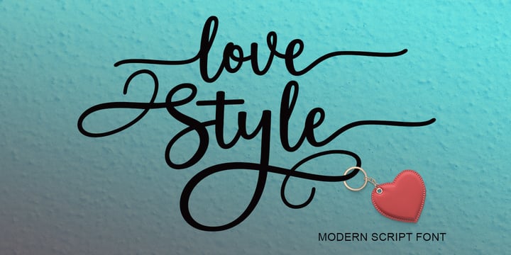 Love Style Font Poster 1