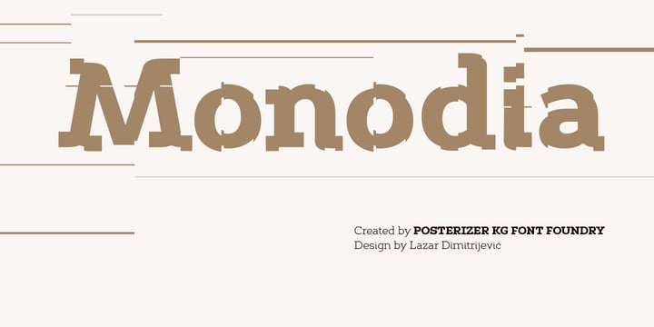 Monodia Font Poster 1