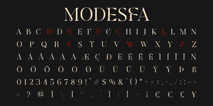 Modesfa Font Webfont Desktop Myfonts