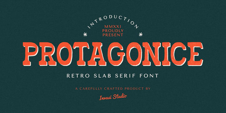 Protagonice Font Poster 1