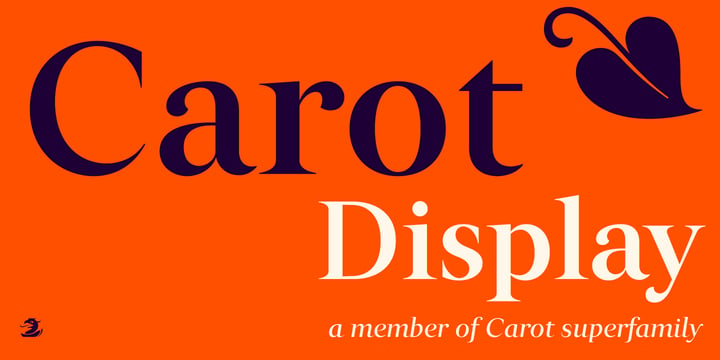 Carot Display Font Poster 1