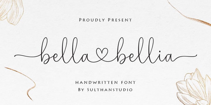 Bella Bellia Font Poster 1