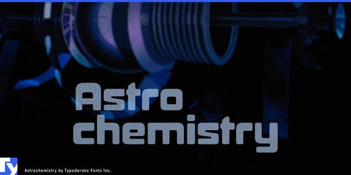 Astrochemistry Font Poster 1
