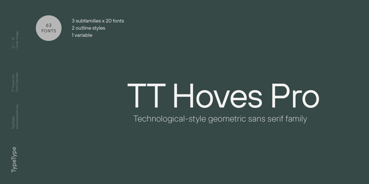 TT Hoves Pro Font Poster 1