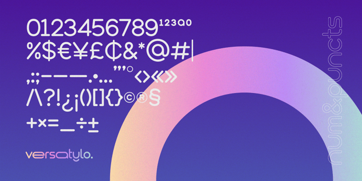 Versatylo Rounded Font Poster 12