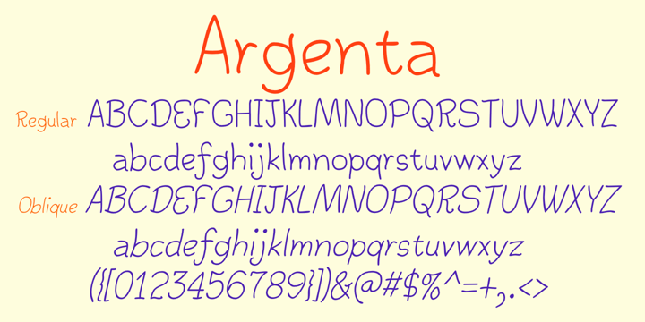 Argenta Font Poster 5