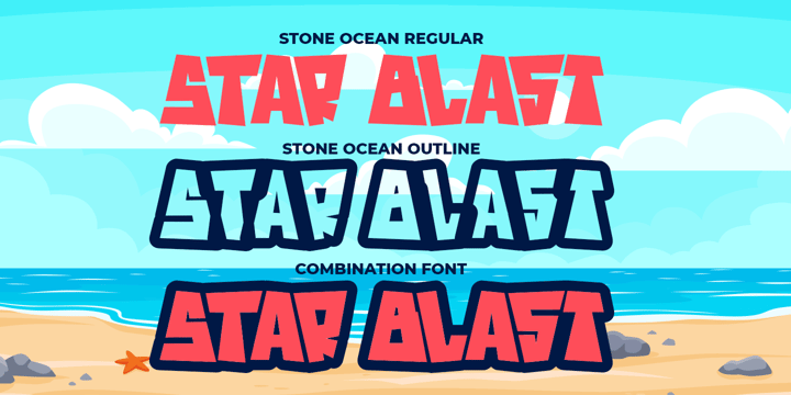 Stone Ocean Font Poster 7