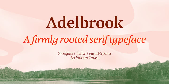 Adelbrook Font Poster 1