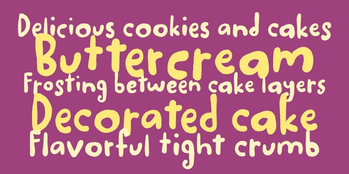 Butter Cookie Font Poster 5