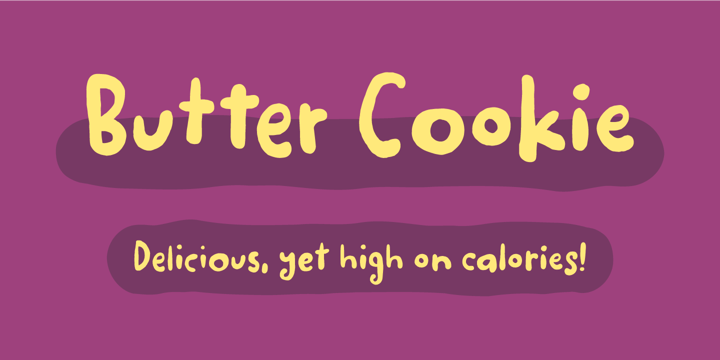 Butter Cookie Font Poster 1