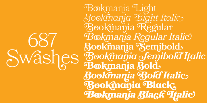 Bookmania Font Poster 4