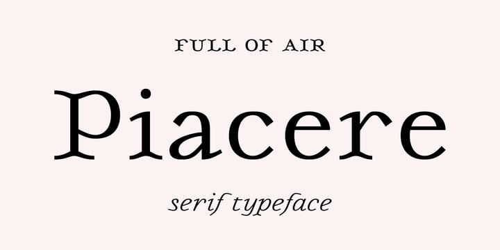 Piacere Font Poster 1