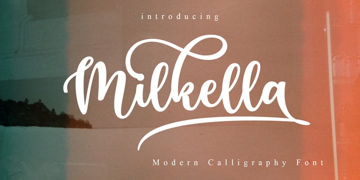 Milkella Script Font Poster 1