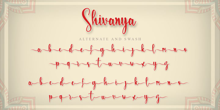 Shivanya Font Poster 10