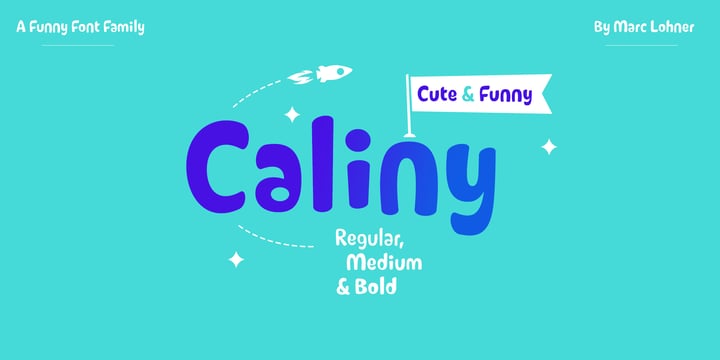 Caliny Font Poster 1