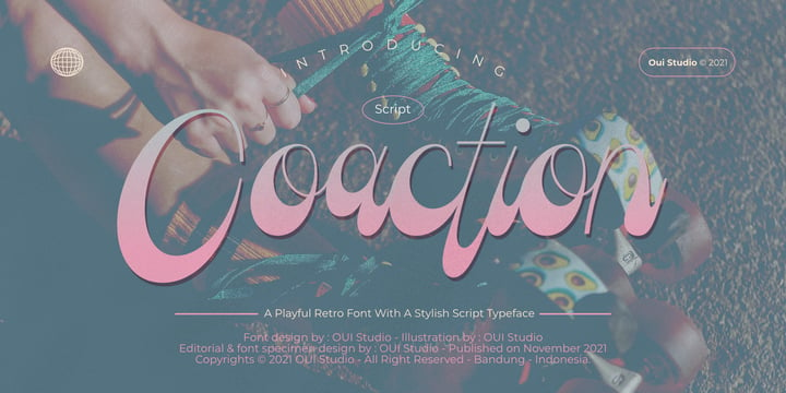 Coaction Font Poster 1
