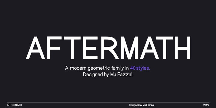 Aftermath Font Poster 1