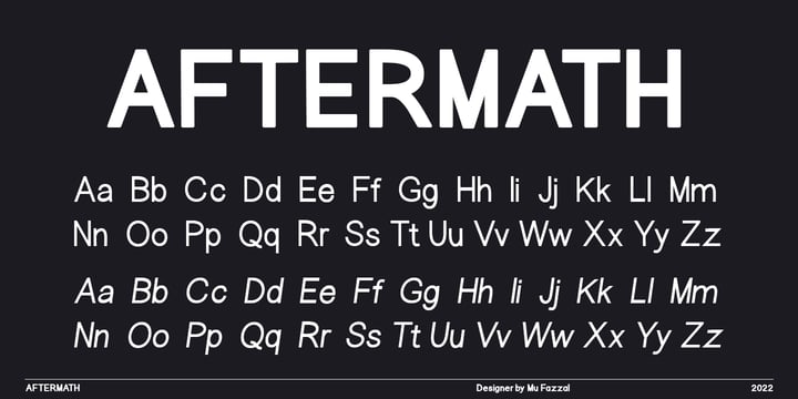 Aftermath Font Poster 8