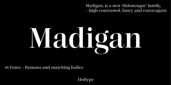 Madigan Font Poster 1