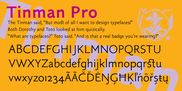 Tinman Pro Font Poster 2