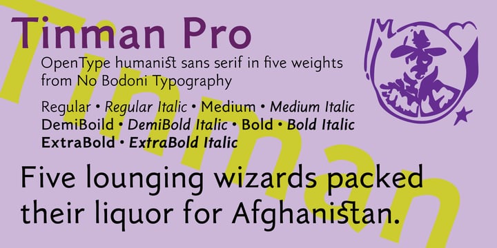 Tinman Pro Font Poster 1