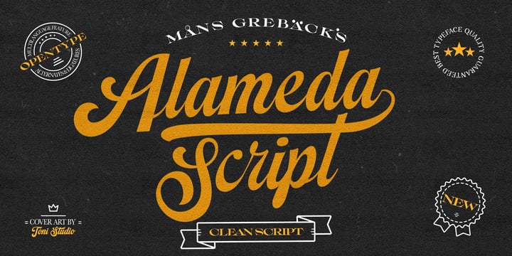 Alameda Script Font Poster 1