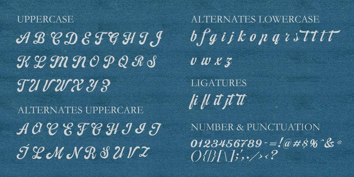 Alameda Script Font Poster 9
