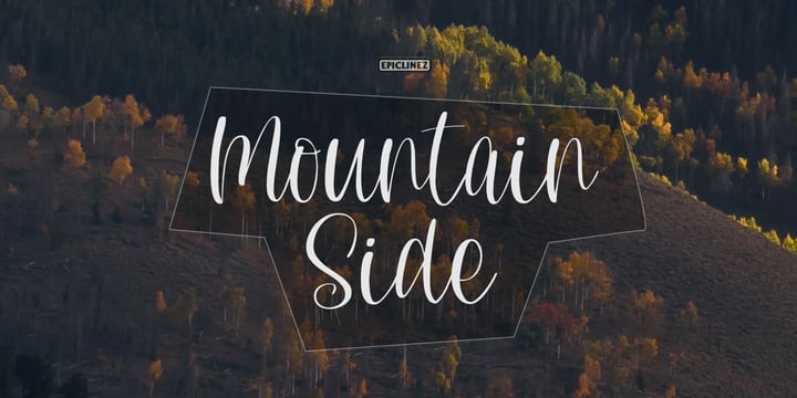 [hkrzdqwjzr] Download Mountain Side Fonts Family From Epiclinez