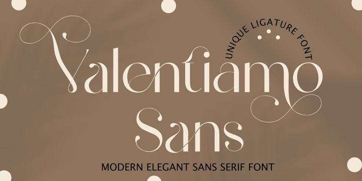 Valentiamo Sans Font Poster 1