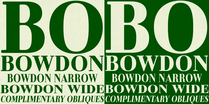 Bowdon Font Poster 10