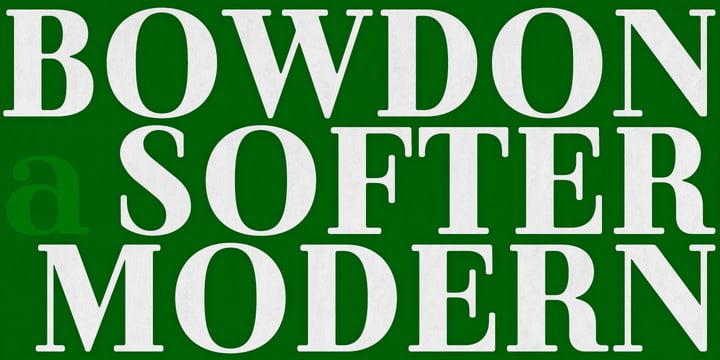 Bowdon Font Poster 1