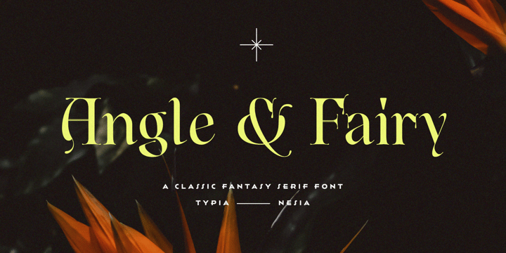Angle & Fairy Font Poster 1