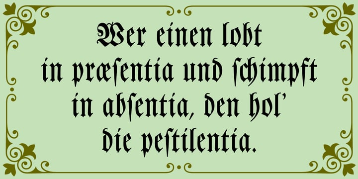 Leibniz Fraktur Font Poster 4