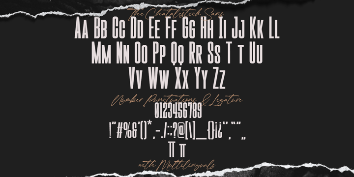 The Chatalestick Font Poster 10