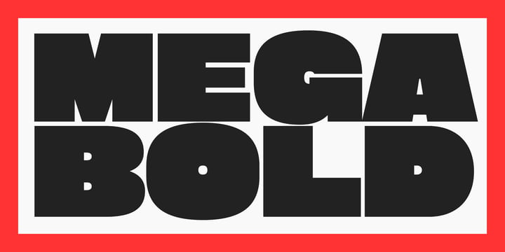 Megabold Font Poster 11