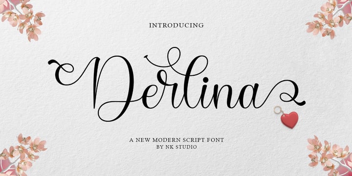 Derlina Script Font Poster 1