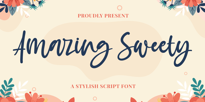 Amazing Sweety Font Poster 1