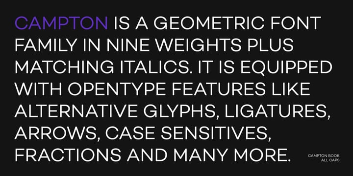 Campton Font Poster 4