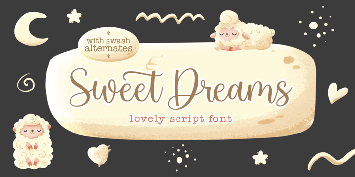 Sweet Dreams Font Poster 1