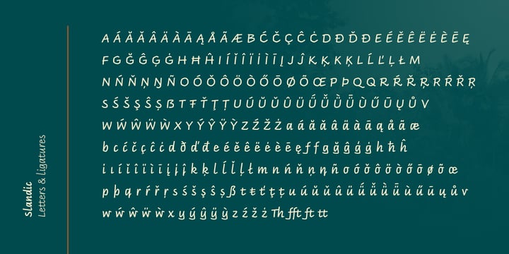 Slandic Font Webfont Desktop Myfonts