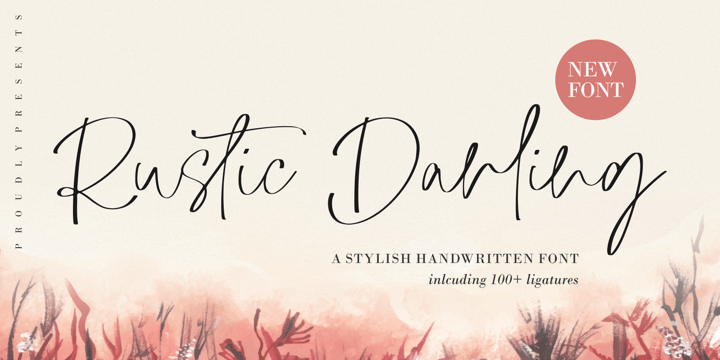 Rustic Darling Font Poster 1