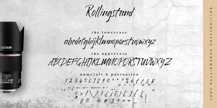 Rollingstand Font Poster 10