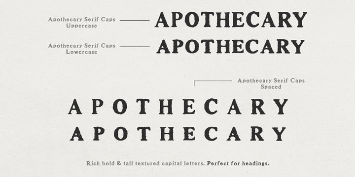 Apothecary Serif Font Poster 11