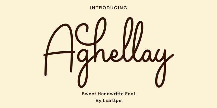 Aghellay Font Poster 1