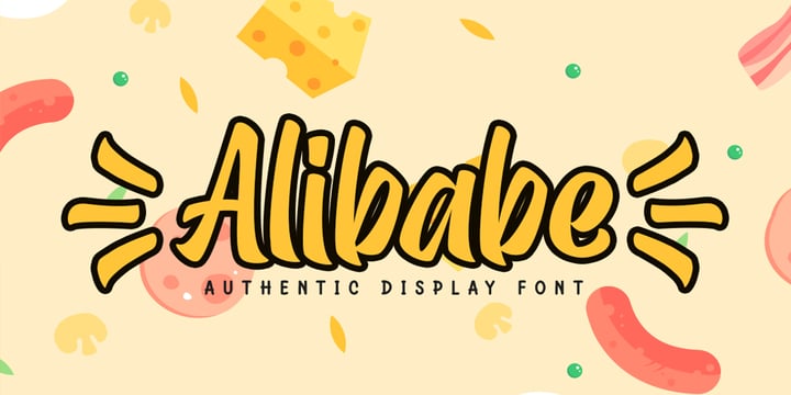 Alibabe Font Poster 1