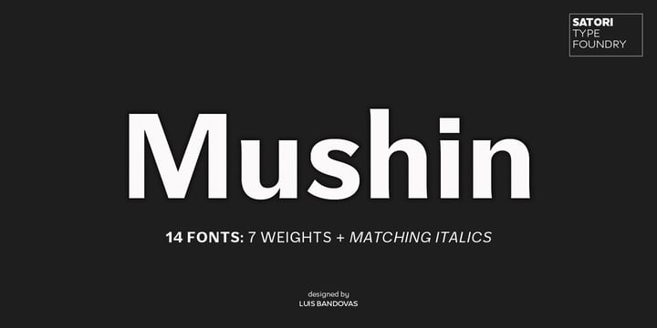 Mushin Font Poster 1