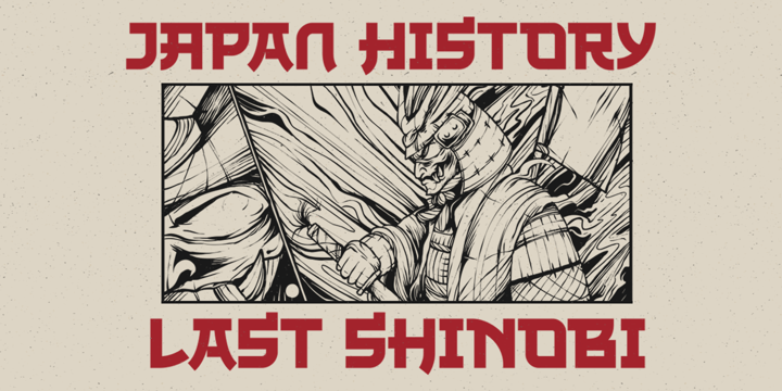 The Last Shuriken Font Poster 8
