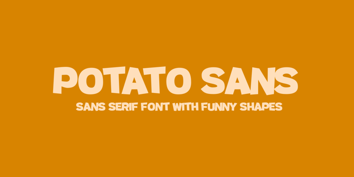 Potato Sans Font Poster 1