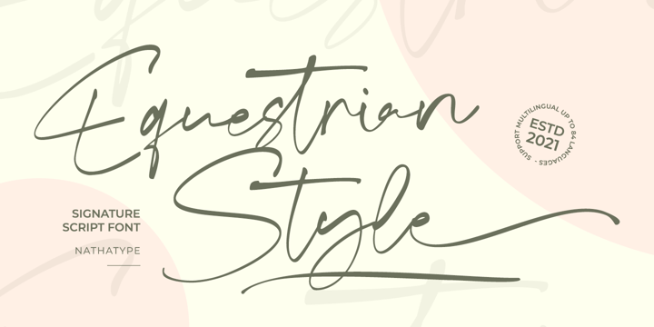 Equestrian Style Font Poster 1